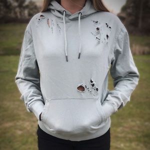 T-Rex trainer distressed hoodie